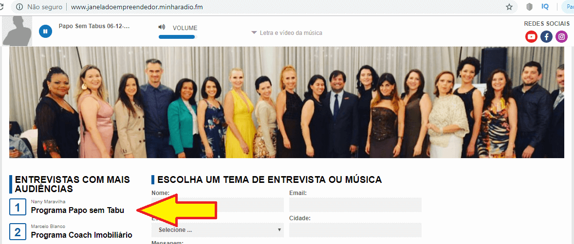 1º LUGAR EM AUDIÊNCIA